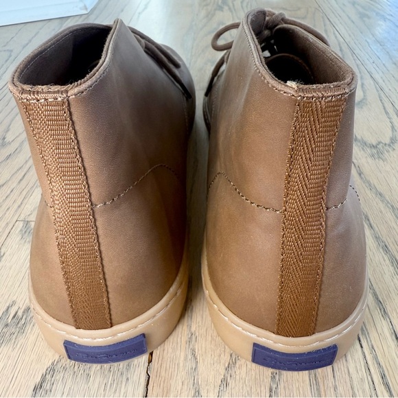 NWT Ben Sherman Men’s Ashford High-Top Sneaker Brown Leather Shoes Size 13 - Picture 6 of 14